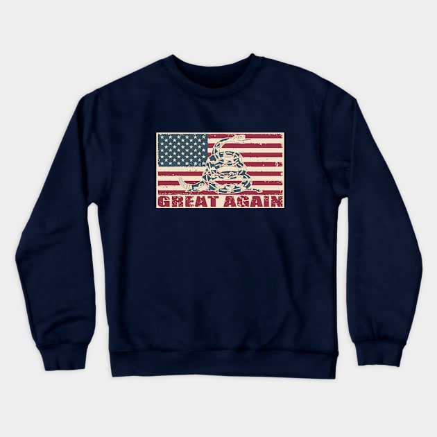 Great Again Flag Crewneck Sweatshirt by Etopix